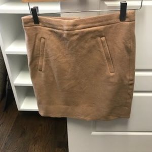 Tan Wool Skirt | 00 | J. Crew Factory
